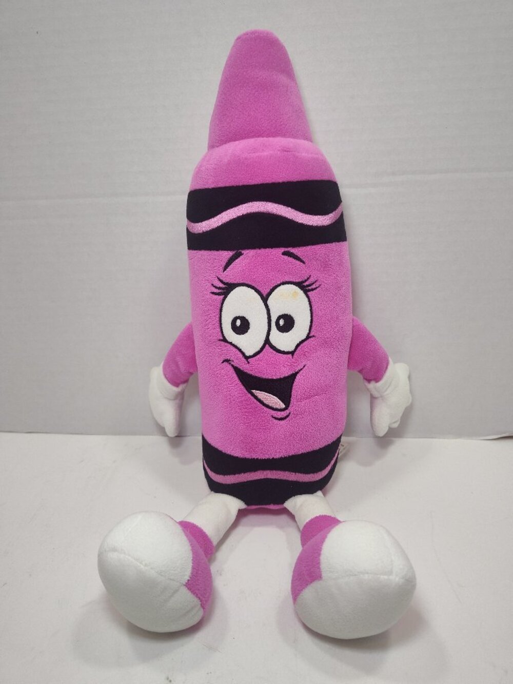 Crayola Experience Jazzberry Jam Plush Crayon 18" Pink Purple Stuffed Toy